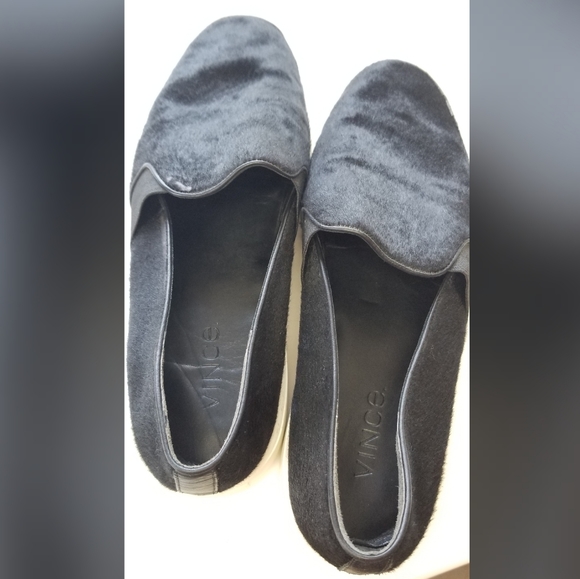 VINCE pony hair slide sneakers - Picture 3 of 8